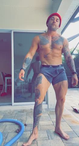 big dick naked nude outdoor tattoo tattedphysique clip