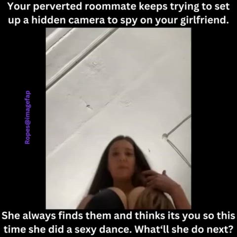 big tits boyfriend caption cheat cheating cuckold girlfriend roommate clip