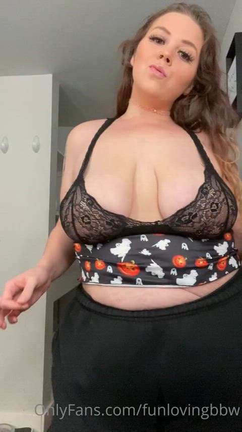 bbw brunette lingerie onlyfans underwear thick-booty clip