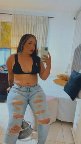 amateur bbw boobs chubby huge tits jeans kissing latina webcam clip