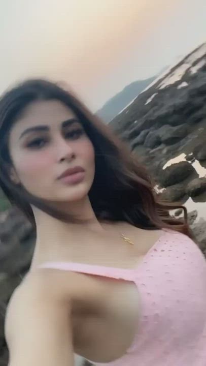 Mouni roy Giving a good view of her milky white boobs from all the angles we love