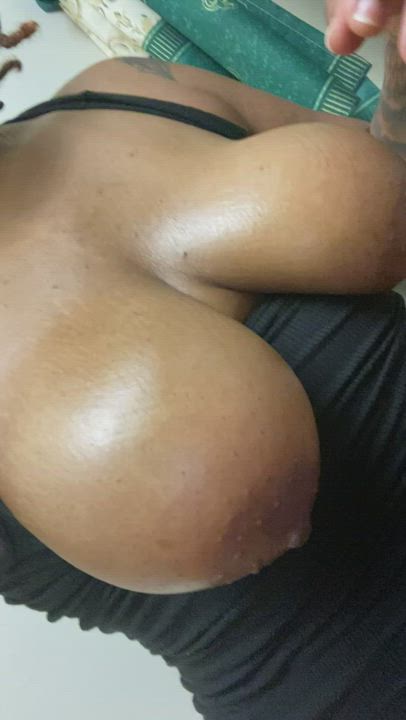 Areolas Big Tits Blowjob Ebony Nipple Nipples Tits clip