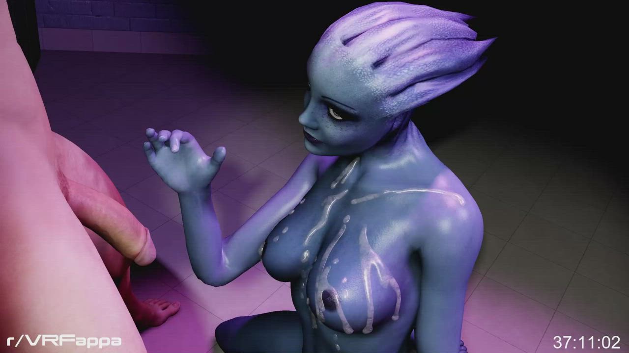Liara teases a big cock for round two [Mass Effect] (VRFappa)