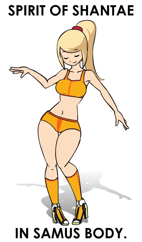 Spirit of Shantae in Samus Body