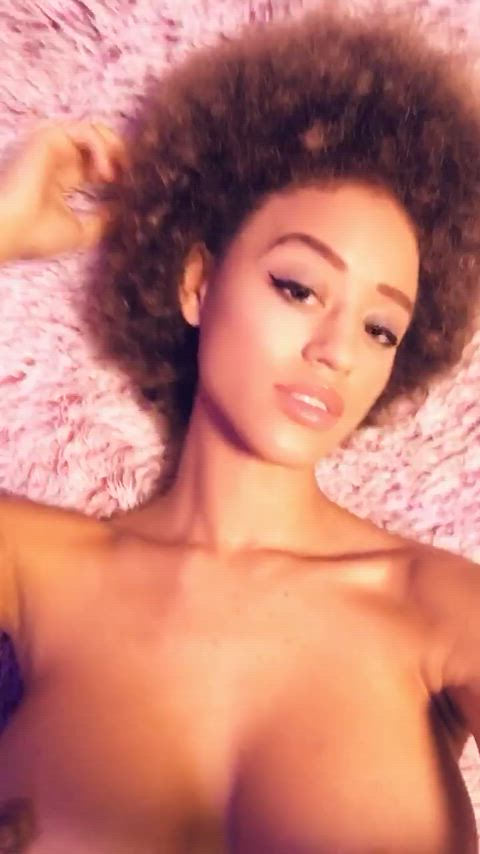 afro big tits cute ebony fake tits homemade model onlyfans selfie clip