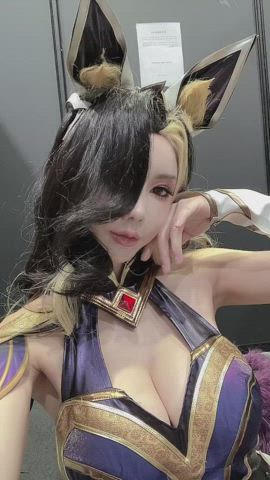 asian cosplay cute korean model clip