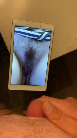 cumshot hairy pussy tribute clip