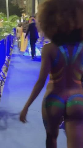 ass bodysuit brazilian celebrity ebony heels tight ass clip