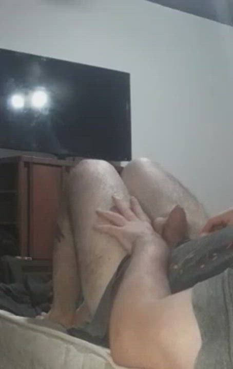 Playing with my phimo cock