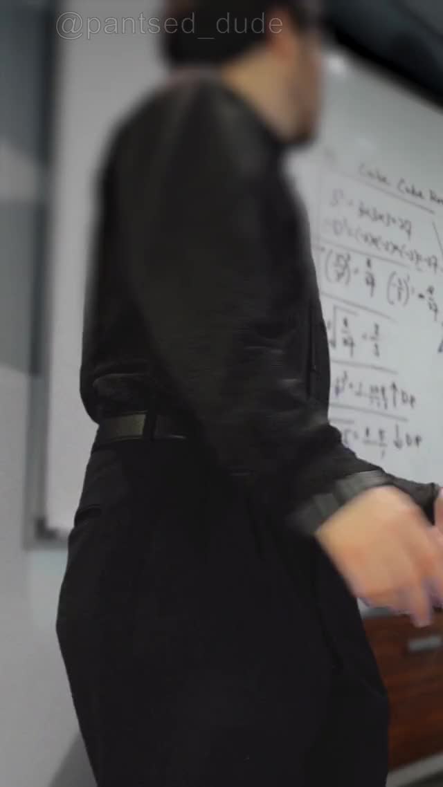 Math professor's pants rip open during lesson!  ?