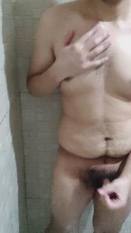 Hairy Penis Shower clip