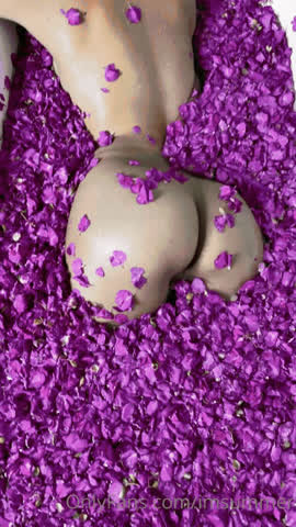 Big butt covered in flowers