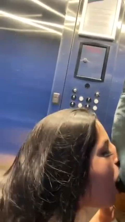 bbc blowjob elevator selfie white girl clip