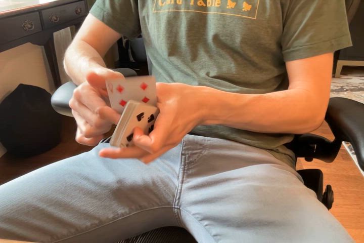 I like to play with cards while working. Would this distract you?