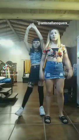 My daughter (left) looks so hot dancing, I want to cum inside her so bad