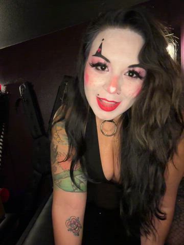 brunette clown clown girl onlyfans tits clip