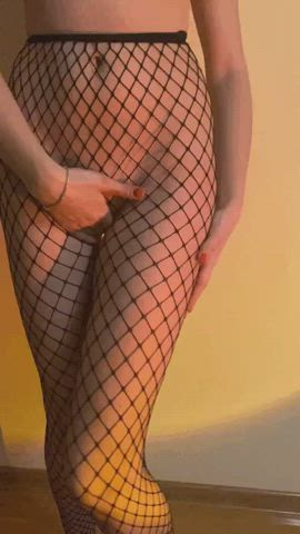 camgirl erotic fishnet legs nylons pantyhose teasing tights clip