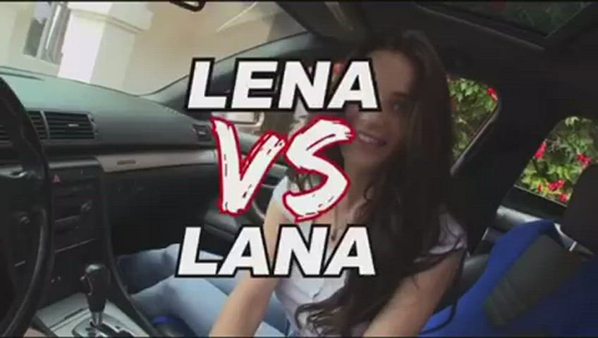 Bouncing Tits Lena Paul vs Lana Rhoades watch and vote who takes it better!!