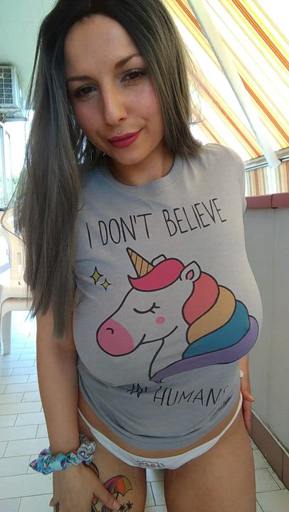 Unicorns may not be real, but my tits are (OC)