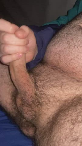 bear chubby cum hairy cock male masturbation moaning clip