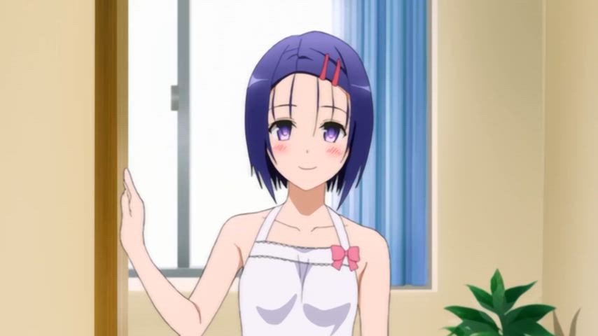 cute hentai purple hair small tits hanime clip