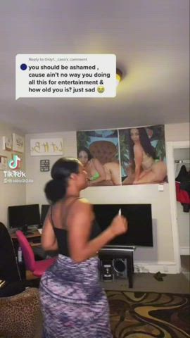Amateur Ass Ass Clapping Big Ass Booty Ebony Homemade TikTok clip
