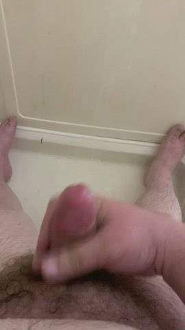 Cum Masturbating Shower clip