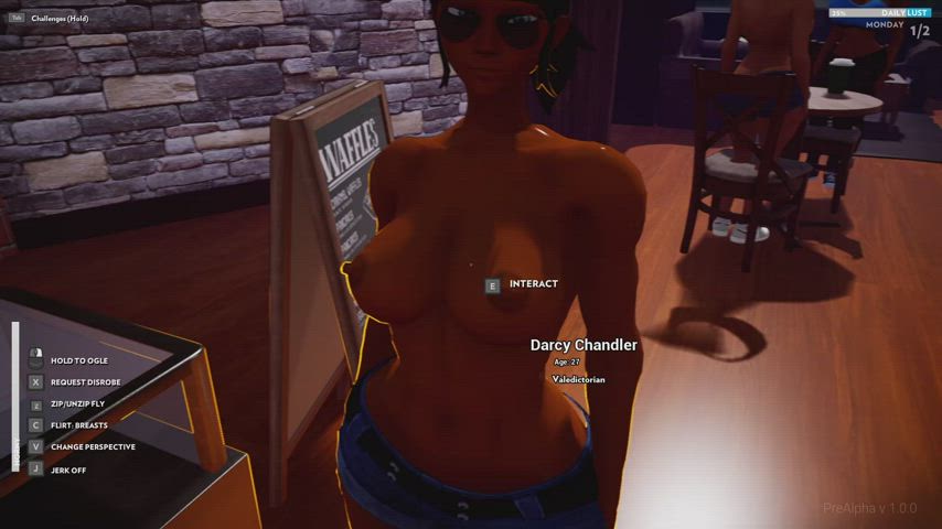 Public Freeuse Futanari Facial in my Upcoming Free To Play Game, 'The Coffee Shop'