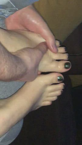 Lovely foot massage