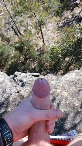 Cum on a hike with me?