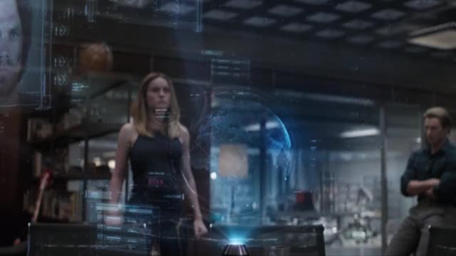 Brie Larson - Avengers: Endgame (2019) - black tank top / pants scene