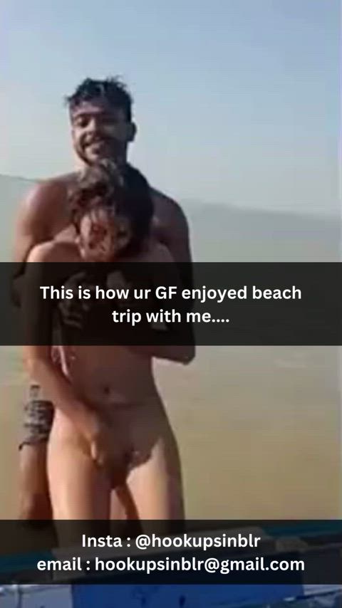 amateur beach caption chudai cuckold desi exhibitionist indian outdoor public clip