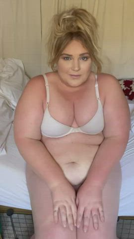 Amateur BBW Blonde Girl Dick T-Girl Thick Tits Trans Trans Woman clip