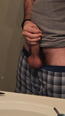 amateur big balls big dick cock gay homemade jerk off masturbating nsfw thick clip