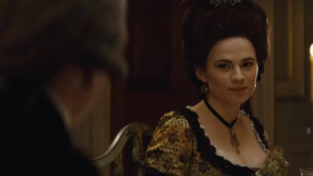 Hayley Atwell - The Duchess (2008) - lots of cleavage, appearing at parties &