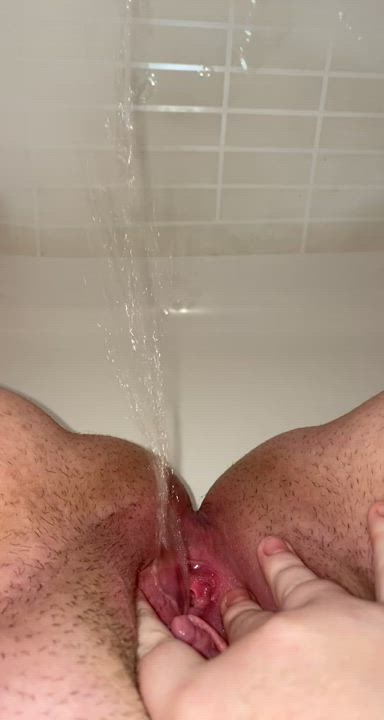 pissing in the tub before i take a bath 😋