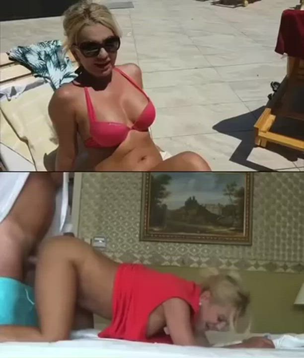 Vacation pictures and sextape at the hotel
