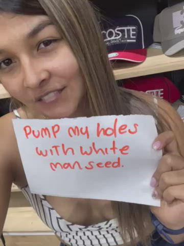 Pump My Holes With White Man Seed