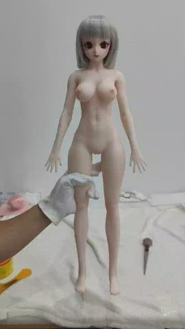 anime cartoon cute object insertion sex doll sex toy clip