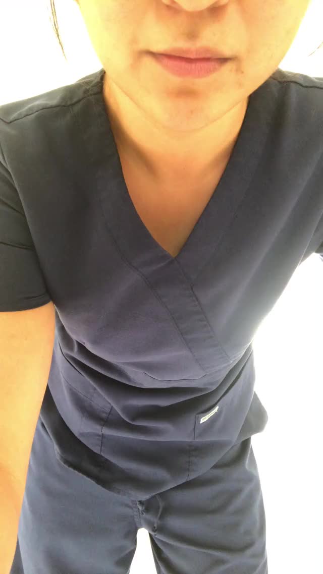 Eager to get out of these scrubs after work