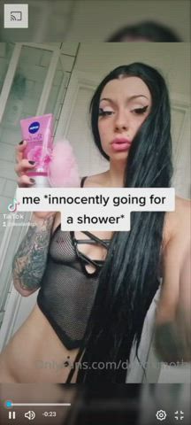 Masturbating Shower Small Tits TikTok clip