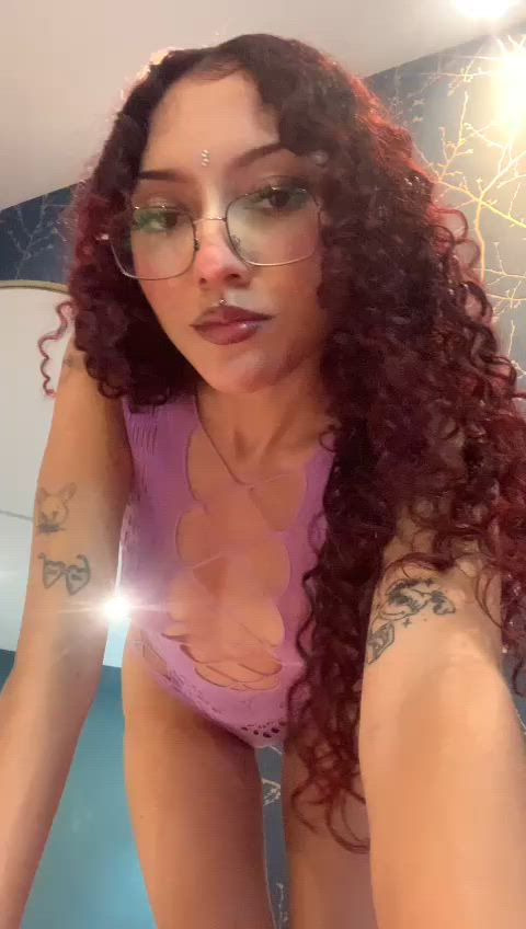 cute latina lingerie natural tits redhead tits clip