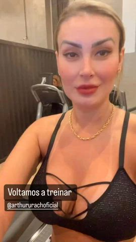 big tits brazilian celebrity cleavage thick clip