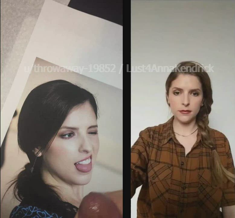 Anna Kendrick reacts to my explosive cum tribute