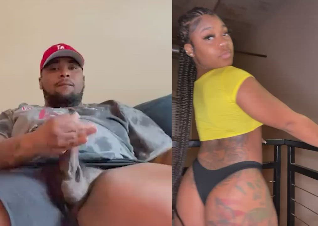 BabeCock Caption Ebony Thick clip