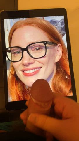 cum cumshot jessica chastain tribute clip