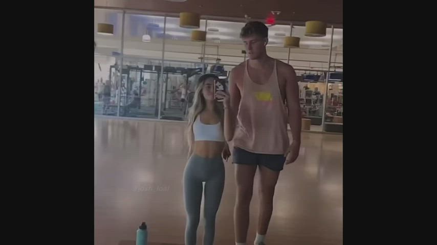 boyfriend fitness funny porn girlfriend gym leggings petite real couple tall yoga