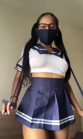 Asian Exhibitionist Schoolgirl clip