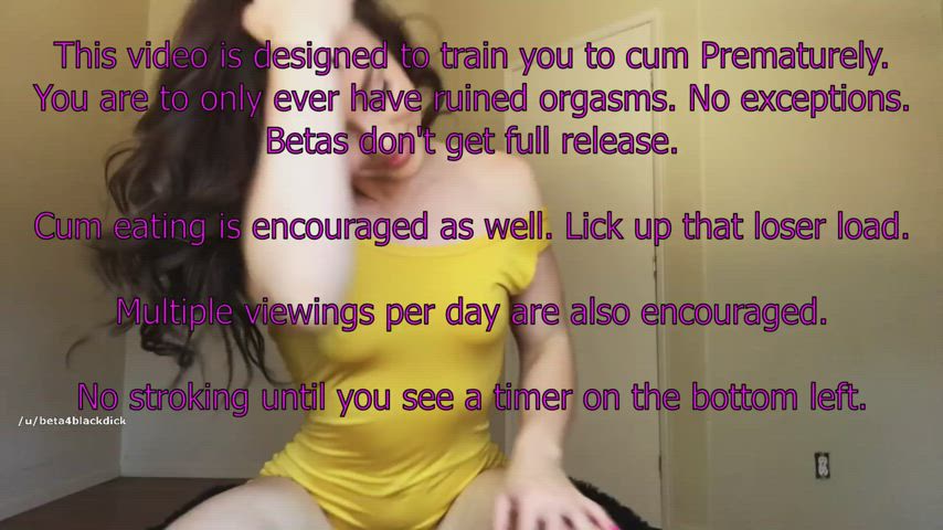 Premature Beta Trainer #21! Train that little clitty to bust at the sight of BBC.