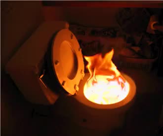 Toilet on fire - happens on the day after party